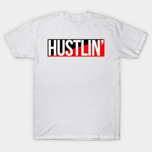 Hustlin' Red Blk T-Shirt